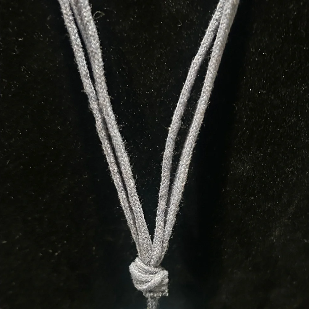 Christopher & Banks Blue and Silver Beaded Necklace - Picture 5 of 15